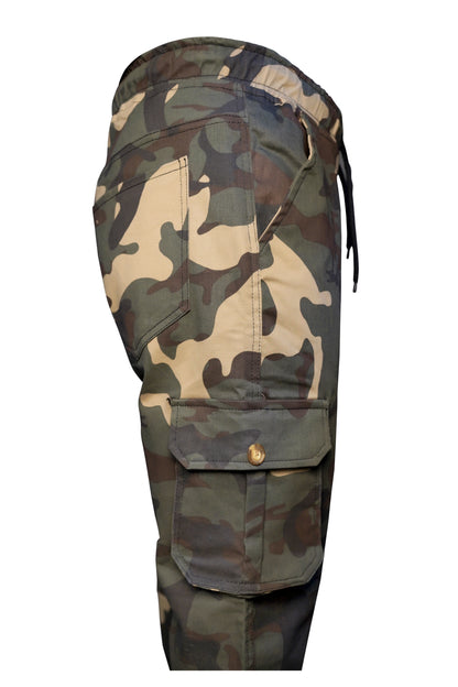 Men Cargo Trousers – 100% Pure Cotton Camouflage Design