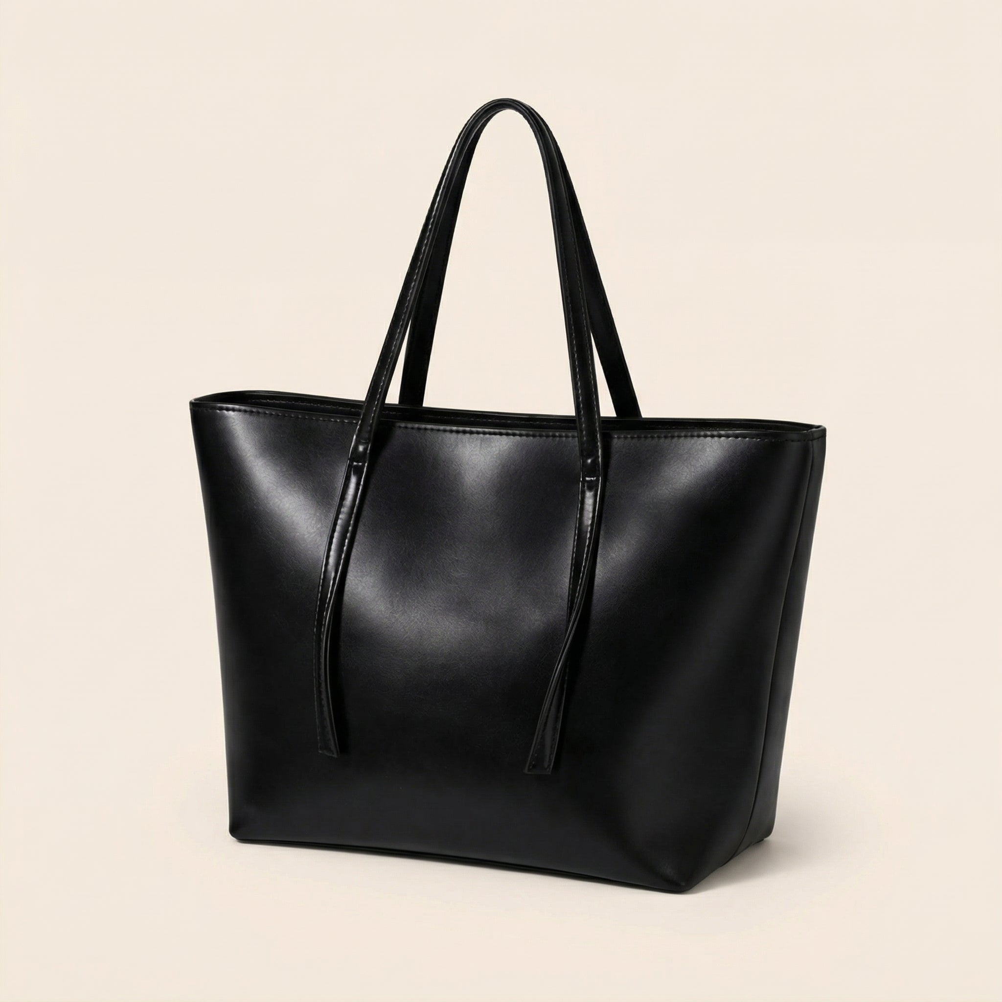 Black Tote Bag – Spacious Everyday Shoulder Bag