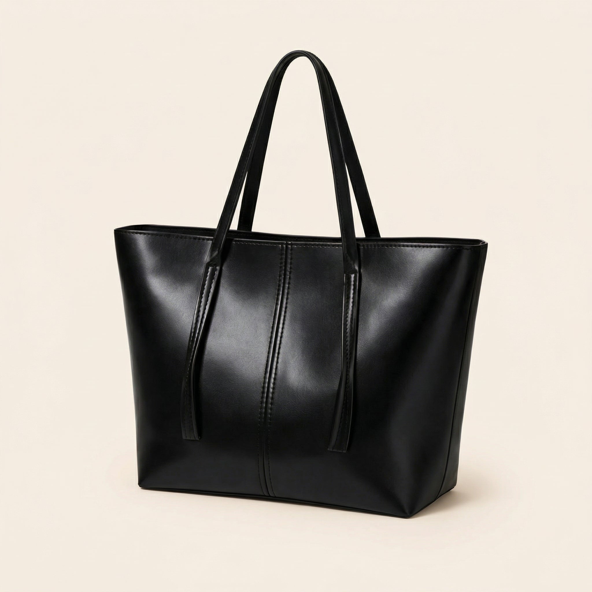 Black Tote Bag – Spacious Everyday Shoulder Bag