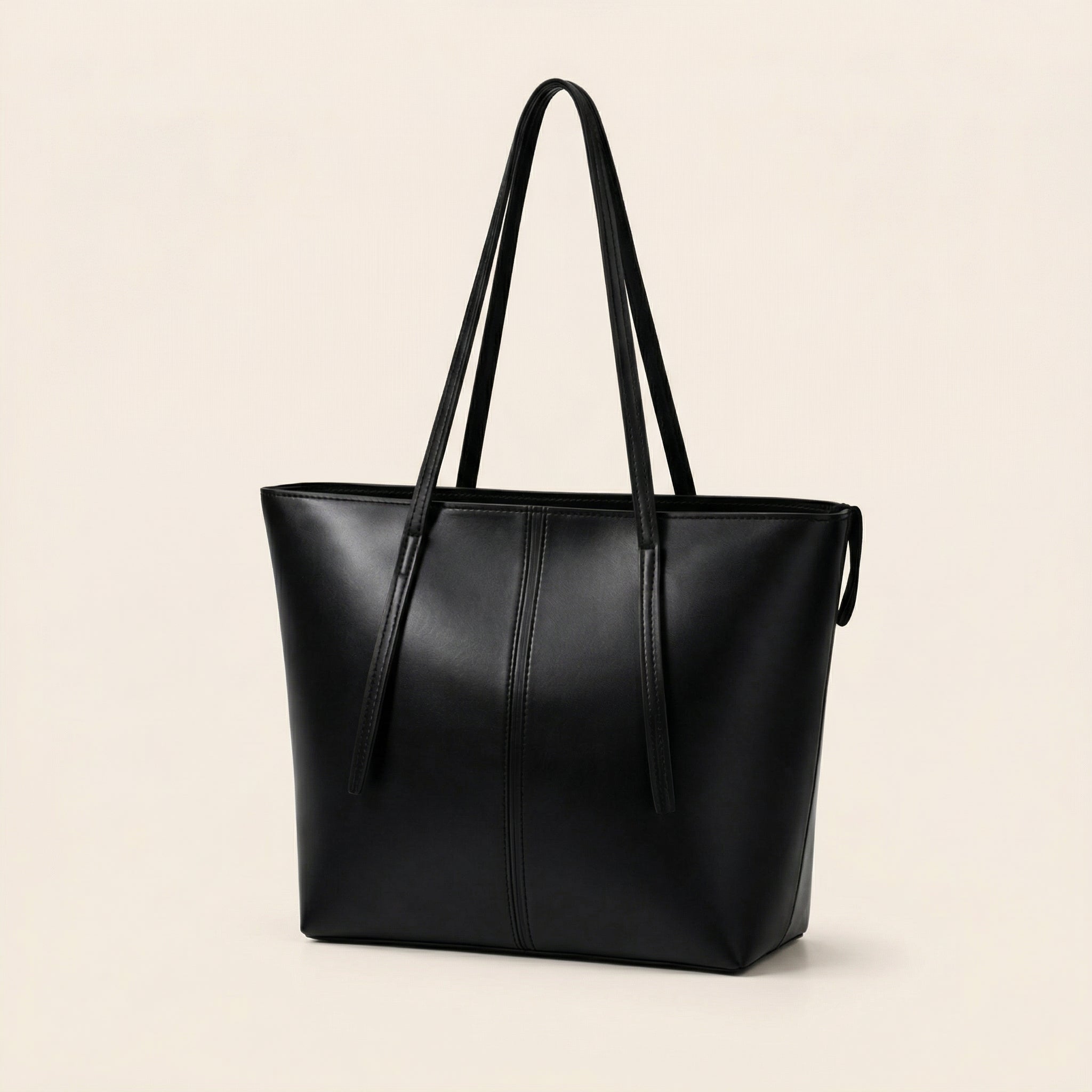 Black Tote Bag – Spacious Everyday Shoulder Bag